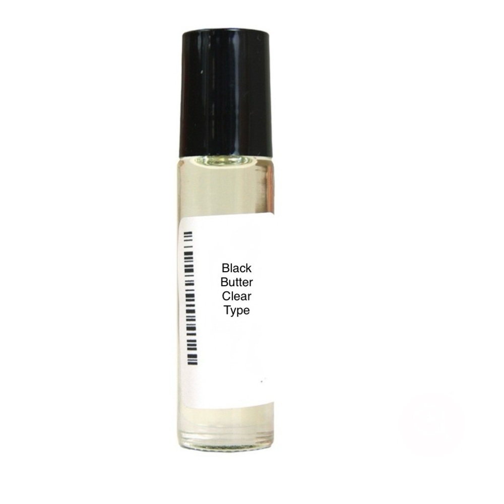 Black Butter (Clear) 1/3 Glass Roll-On Bottle